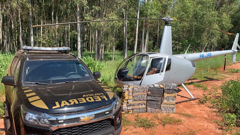 Imagem da notícia Polícia Federal apreende helicóptero com grande carga de cocaína