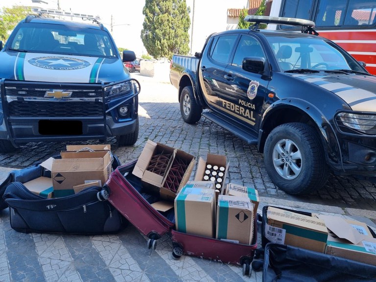 Imagem da notícia Polícia Federal e Receita Federal apreendem mercadorias na fronteira com o Uruguai