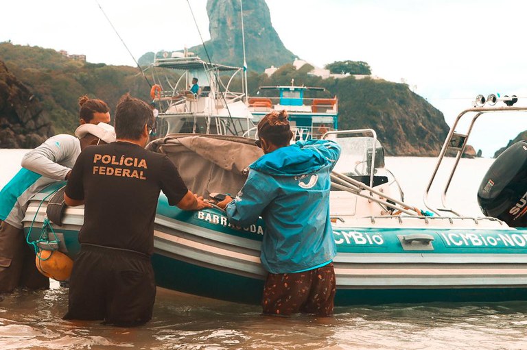 Imagem da notícia PF realiza fiscalização de proteção à fauna marítima e ao meio ambiente