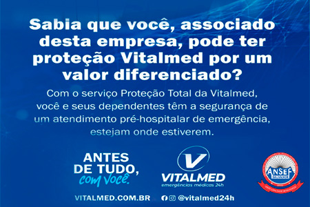 Imagem da notícia Plano Vitalmed com valores diferenciados para Associados da ANSEF-Salvador